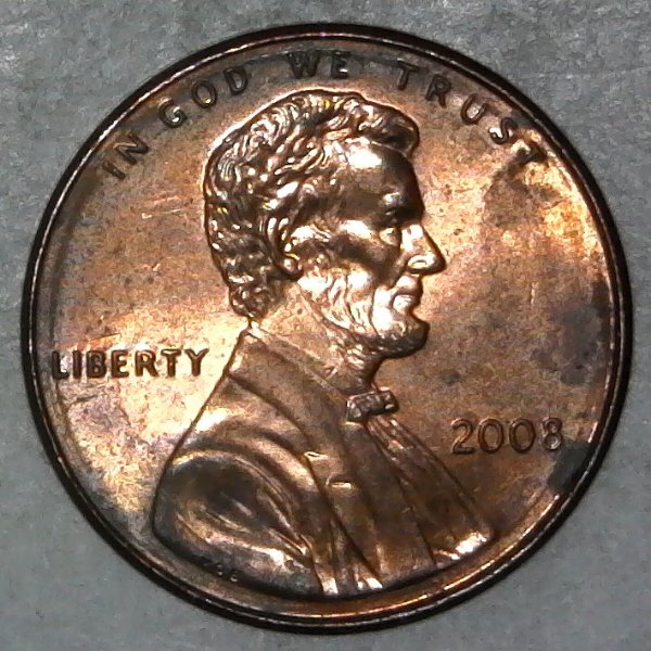 2008-P-Lincoln-Memorial-Cent-With-Big-Die-Chip!-Aka-Hornet's-Nest